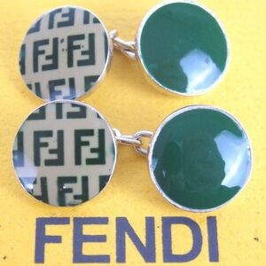 FENDI Zucca Metal Cuff Links 🔥